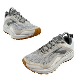 Brooks Cascadia 14 Trail Running Shoes Womens Size 8 Gray Hiking 1203041B137
